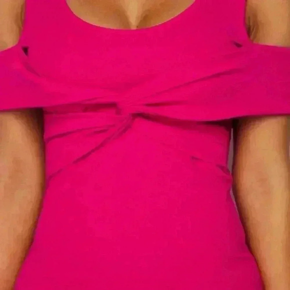 PINK OR GREEN Bodycon DRESS - Picture 2 of 4